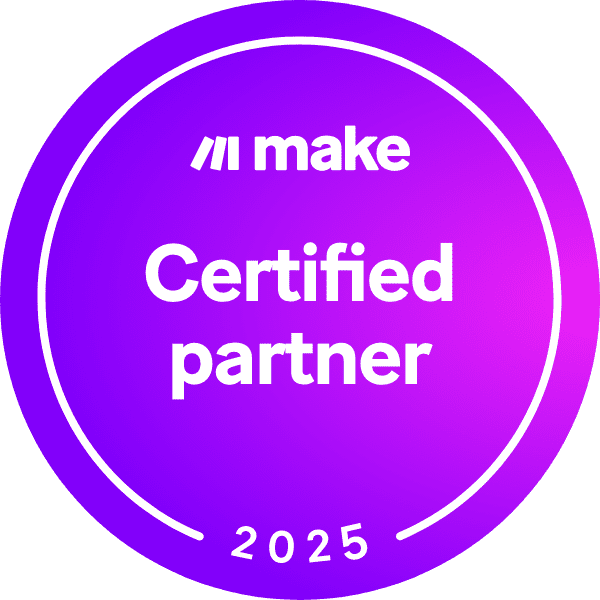 Make.com 2025 certification badge